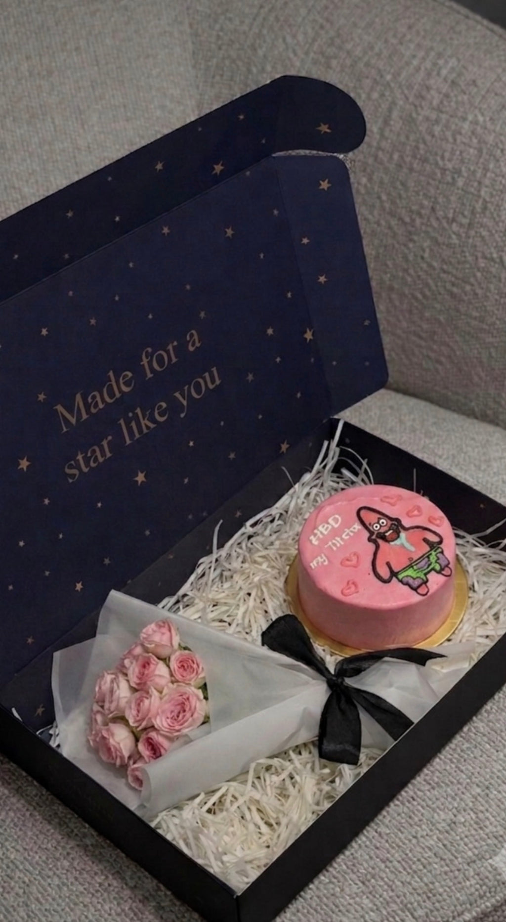 Mini cake + flowers