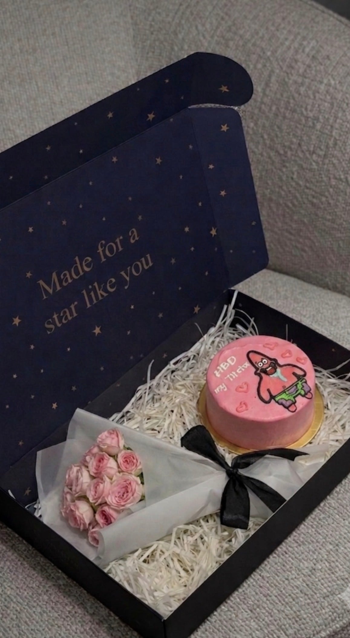 Mini cake + flowers