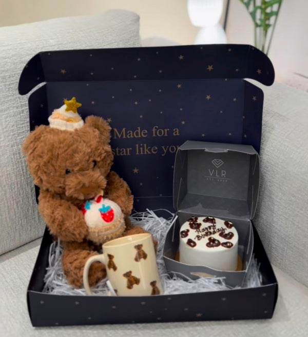 Cake + Mug + Teddy Bear