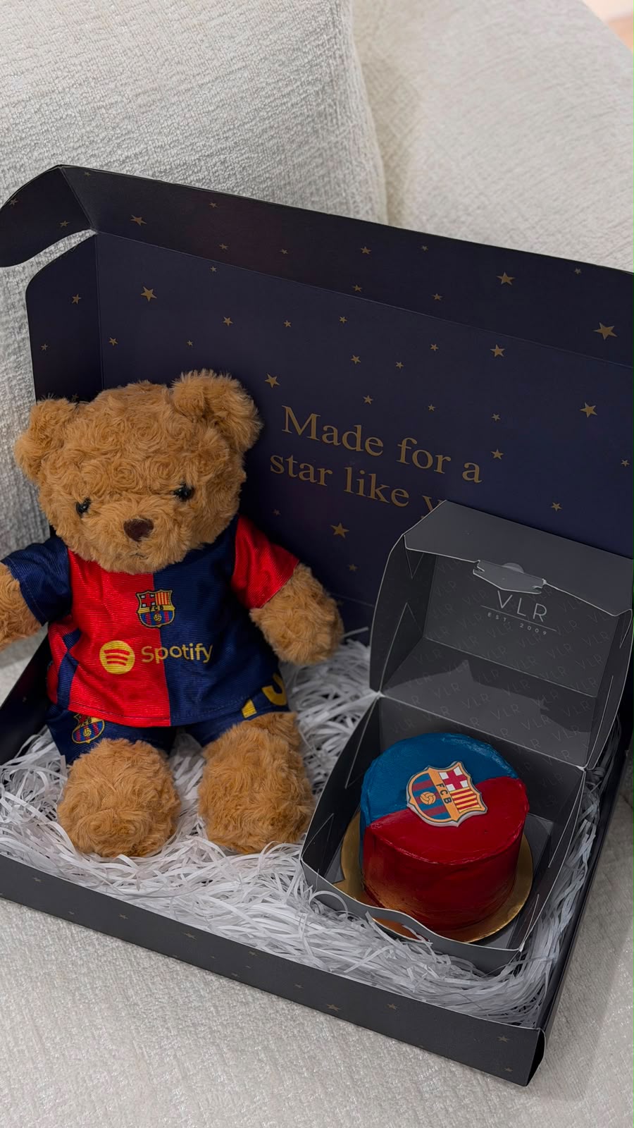 Barcelona Cake + Barcelona Teddy Bear